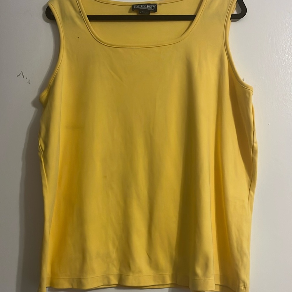 Lands’ End Sleeveless Cotton Tank Top Size Large 20W-22W